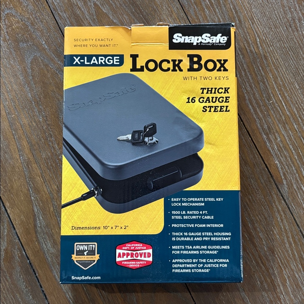 SnapSafe X-Large Lock Box with Keys